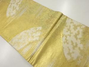 リサイクル　霞に地紙模様織出し袋帯（材料）